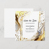 Einfache Hochzeit Speichern Sie die Datumskarte Save The Date (Vorne/Hinten)