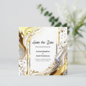 Einfache Hochzeit Speichern Sie die Datumskarte Save The Date (Stehend Vorderseite)