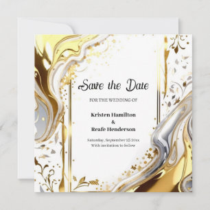 Einfache Hochzeit Speichern Sie die Datumskarte Save The Date