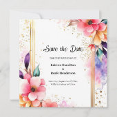 Einfache Hochzeit Speichern Sie die Datumskarte Save The Date (Vorderseite)