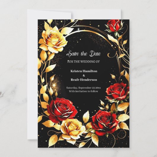 Einfache Hochzeit Speichern Sie die Datumskarte Save The Date (Vorderseite)