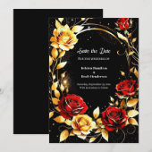 Einfache Hochzeit Speichern Sie die Datumskarte Save The Date (Vorne/Hinten)