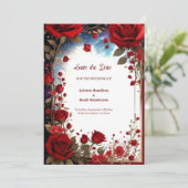 Einfache Hochzeit Speichern Sie die Datumskarte Save The Date (Stehend Vorderseite)
