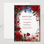 Einfache Hochzeit Speichern Sie die Datumskarte Save The Date (Vorne/Hinten)