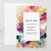 Einfache Hochzeit Speichern Sie die Datumskarte Save The Date (Vorne/Hinten)
