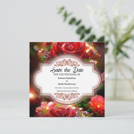 Einfache Hochzeit Speichern Sie die Datumskarte Save The Date (Stehend Vorderseite)