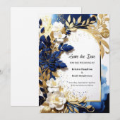Einfache Hochzeit Speichern Sie die Datumskarte Save The Date (Vorne/Hinten)