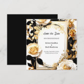 Einfache Hochzeit Speichern Sie die Datumskarte Save The Date (Vorne/Hinten)