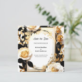 Einfache Hochzeit Speichern Sie die Datumskarte Save The Date (Stehend Vorderseite)