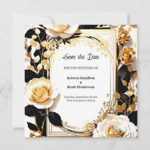 Einfache Hochzeit Speichern Sie die Datumskarte Save The Date