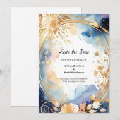 Einfache Hochzeit Speichern Sie die Datumskarte Save The Date (Vorne/Hinten)