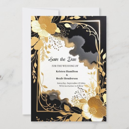 Einfache Hochzeit Speichern Sie die Datumskarte Save The Date (Vorderseite)
