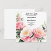 Einfache Hochzeit Speichern Sie die Datumskarte Save The Date (Vorne/Hinten)
