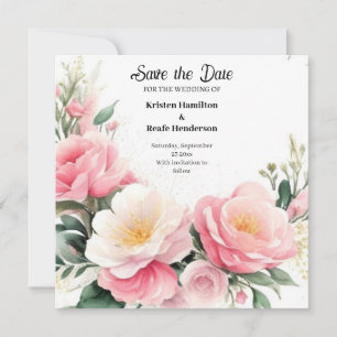 Einfache Hochzeit Speichern Sie die Datumskarte Save The Date