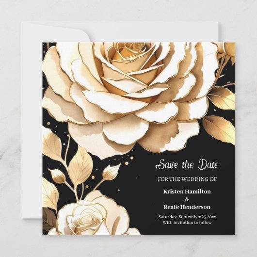 Einfache Hochzeit Speichern Sie die Datumskarte Save The Date (Vorderseite)