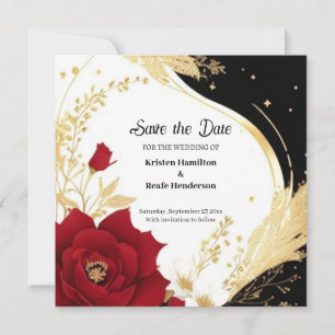 Einfache Hochzeit Speichern Sie die Datumskarte Save The Date