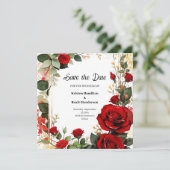 Einfache Hochzeit Speichern Sie die Datumskarte Save The Date (Stehend Vorderseite)