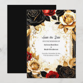 Einfache Hochzeit Speichern Sie die Datumskarte Save The Date (Vorne/Hinten)