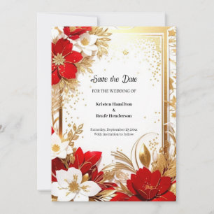 Einfache Hochzeit Speichern Sie die Datumskarte Save The Date