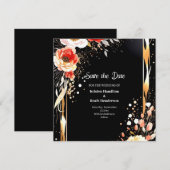 Einfache Hochzeit Speichern Sie die Datumskarte Save The Date (Vorne/Hinten)