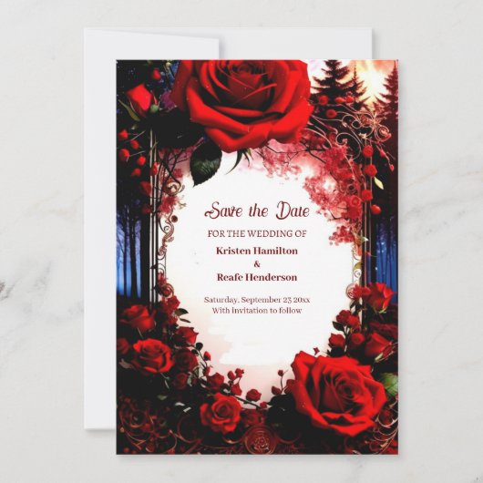 Einfache Hochzeit Speichern Sie die Datumskarte Save The Date (Vorderseite)
