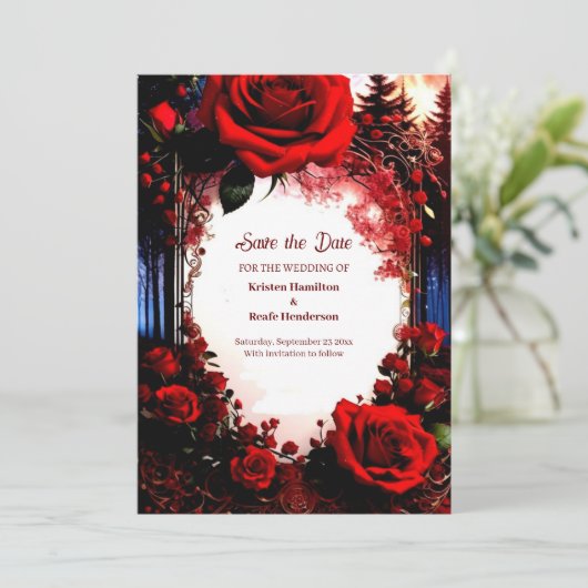 Einfache Hochzeit Speichern Sie die Datumskarte Save The Date (Stehend Vorderseite)