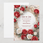 Einfache Hochzeit Speichern Sie die Datumskarte Save The Date (Vorne/Hinten)