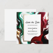 Einfache Hochzeit Speichern Sie die Datumskarte Save The Date (Vorne/Hinten)