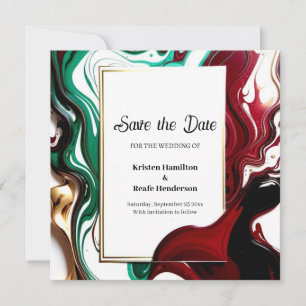 Einfache Hochzeit Speichern Sie die Datumskarte Save The Date
