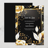 Einfache Hochzeit Speichern Sie die Datumskarte Save The Date (Vorne/Hinten)