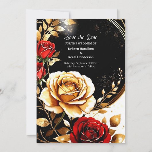 Einfache Hochzeit Speichern Sie die Datumskarte Save The Date (Vorderseite)