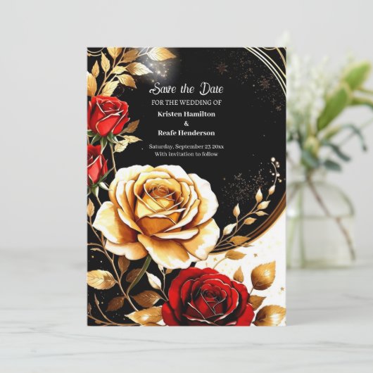 Einfache Hochzeit Speichern Sie die Datumskarte Save The Date (Stehend Vorderseite)