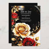 Einfache Hochzeit Speichern Sie die Datumskarte Save The Date (Vorne/Hinten)