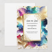 Einfache Hochzeit Speichern Sie die Datumskarte Save The Date (Vorne/Hinten)