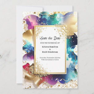 Einfache Hochzeit Speichern Sie die Datumskarte Save The Date