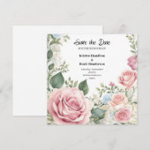 Einfache Hochzeit Speichern Sie die Datumskarte Save The Date (Vorne/Hinten)