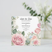 Einfache Hochzeit Speichern Sie die Datumskarte Save The Date (Stehend Vorderseite)