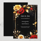 Einfache Hochzeit Speichern Sie die Datumskarte Save The Date (Vorne/Hinten)