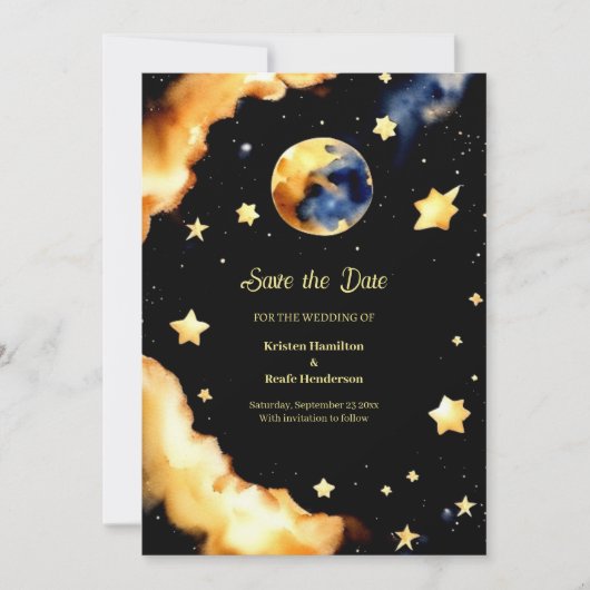 Einfache Hochzeit Speichern Sie die Datumskarte Save The Date (Vorderseite)