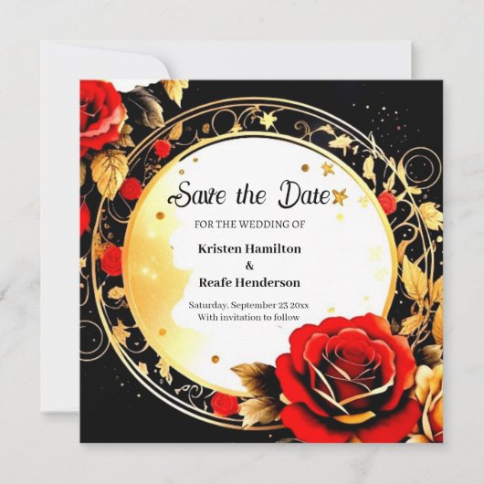 Einfache Hochzeit Speichern Sie die Datumskarte Save The Date (Vorderseite)