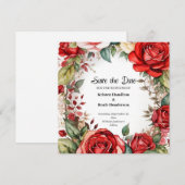 Einfache Hochzeit Speichern Sie die Datumskarte Save The Date (Vorne/Hinten)