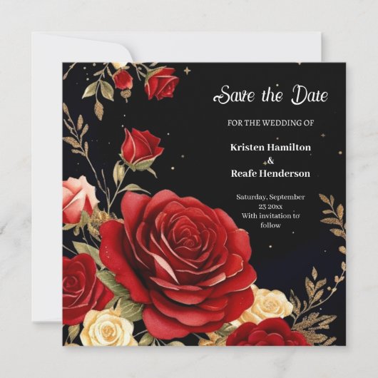 Einfache Hochzeit Speichern Sie die Datumskarte Save The Date (Vorderseite)