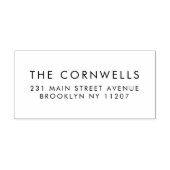 Einfache Hochzeit Speichern Sie die Rücksendeadres Permastempel (Design)