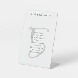 Einfache Hochzeit Tischnummer 5 Pedestal Zeichen Sockelschild