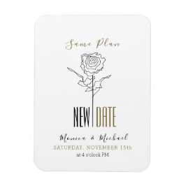 Einfache Hochzeit verschoben ändern das Datum Magnet