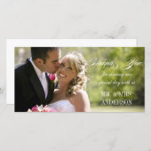 Einfache Hochzeit Vielen Dank Dankeskarte (Vorne/Hinten)