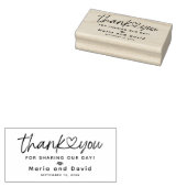 Einfache Hochzeit Vielen Dank Gummistempel (Stempel)