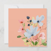 Einfache Hochzeit von Arch Blue und Rosa Save The Date (Rückseite)