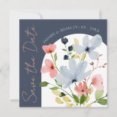 Einfache Hochzeit von Arch Blue und Rosa Save The Date (Vorderseite)