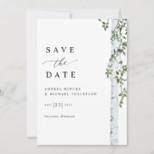 Einfache Hochzeit von Birch Tree Save The Date (Vorderseite)